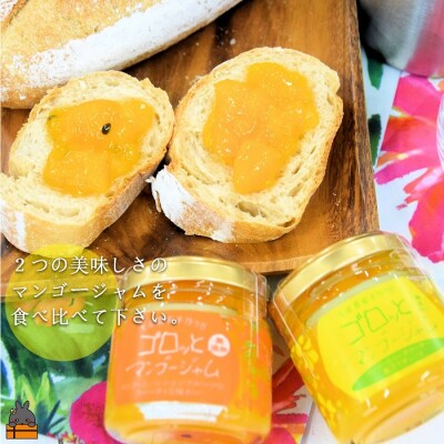 世界は美味しい～ゴロッとマンゴージャム食べ比べ2種(160g)