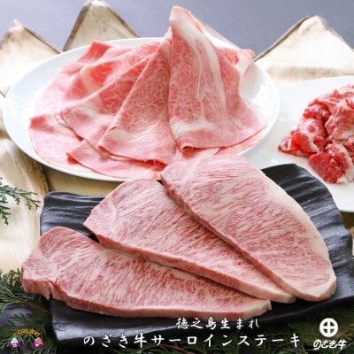 《2月末配送》徳之島が世界に誇る“のざき牛”サーロインステーキギフト