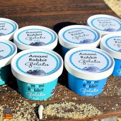 《ふるさと納税限定》美ら海の塩使用。アマミラビットジェラート(Salt:塩)(8個)