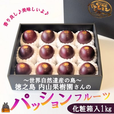 【今が旬!】世界自然遺産の島からお届け!内山果樹園さんのパッションフルーツ(1kg)