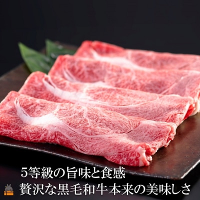 世界自然遺産の島。徳之島生まれ 5等級 鹿児島黒毛和牛 贅沢カタローススライス 400g 