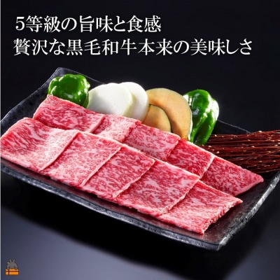世界自然遺産の島。徳之島生まれ 5等級 鹿児島黒毛和牛 贅沢ロース焼肉 400g