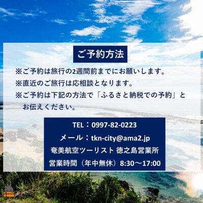 奄美航空ツーリスト徳之島営業所 旅行ギフト券(3,000円分)