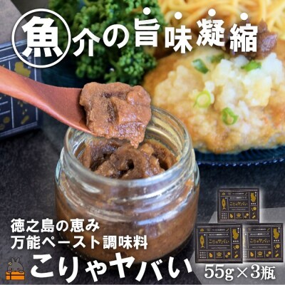 ～低温熟成キハダマグロ使用～魚介の旨味凝縮 万能ペースト調味料“こりゃヤバい”(3個)