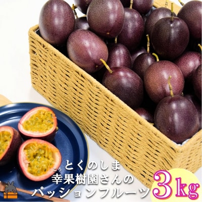 《まもなく旬》 徳之島 幸(こう)果樹園さんのパッションフルーツ(3kg)