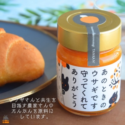 《徳之島町オリジナル!》アマミノクロウサギ共生たんかんジャム 2個(160g×2)