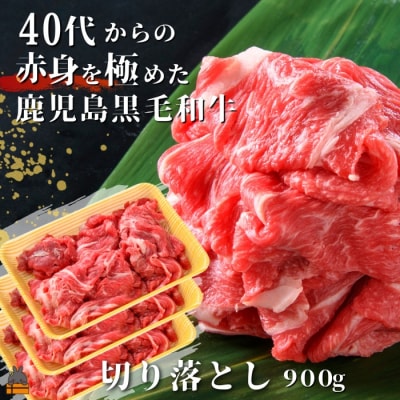 40代からの赤身を極めた鹿児島黒毛和牛切り落とし900g