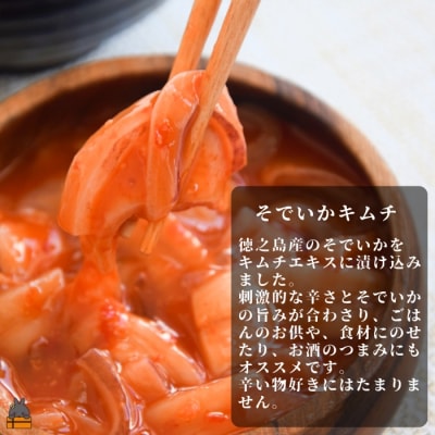 徳之島の漁師が荒波で釣り上げたそでいか 3種盛り お刺身・いかキムチ・つけあげ