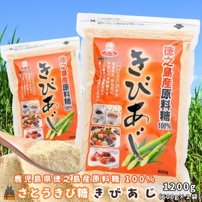 徳之島産原料糖100% さとうきび糖 きびあじ(600g×2袋) ( 砂糖 調味料 ) 