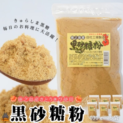 ～きゅらしま(美しい島)からお届け～きゅらしま黒砂糖粉(6袋)