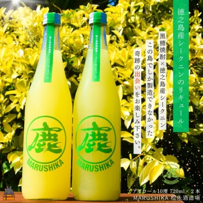 徳之島産シークニンリキュール 720ml×2本 (アルコール10度) 