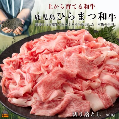 土から育てる和牛 鹿児島 ひらまつ和牛 切り落とし 800g
