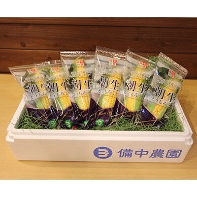 直宅「朝生とうもろこし」6本セット