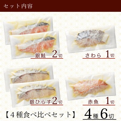 銀鮭入り西京漬け4種セット