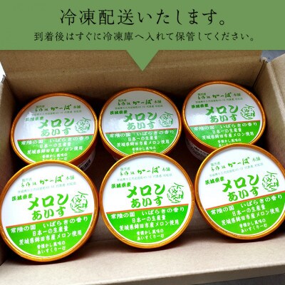 手作処かっぱ本舗の茨城県産メロンあいす　6個入り