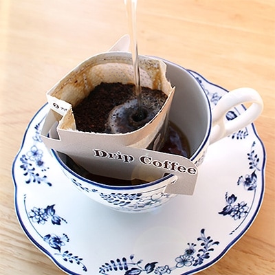 自家焙煎レギュラーコーヒー(200g)ドリップコーヒーバッグ(10g×5)とヘンプバッグのセット1