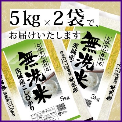 2022年3月発送開始『定期便』令和3年産 無洗米 茨城県産コシヒカリ10kg 全6回