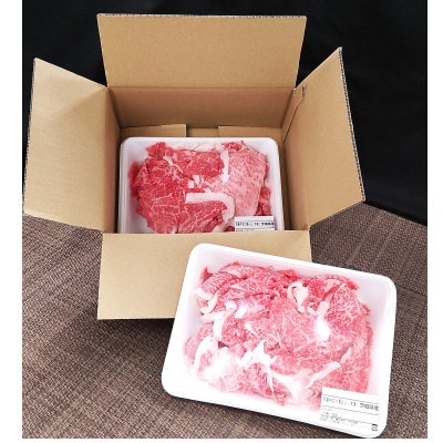 【毎月定期便】【常陸牛】A4ランク以上!切り落とし1kg(500g×2パック)茨城共通返礼品全12回