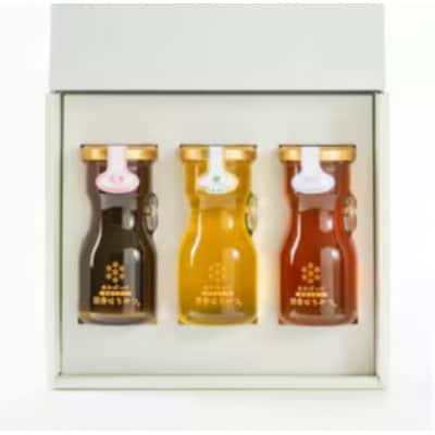 季節で移ろう田舎はちみつ3種ギフトセット【結蜜Musubi-R3】【茨城県共通返礼品/五霞町】