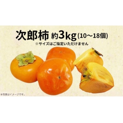 次郎柿 3kg 【2026年9月上旬発送開始】