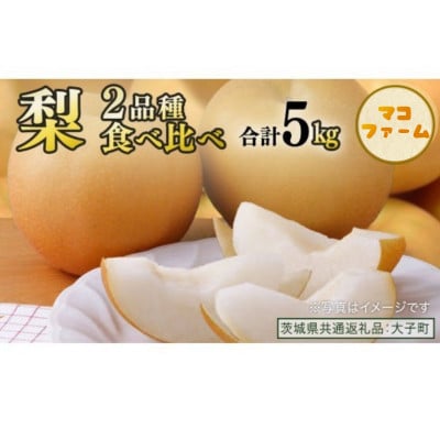 【食べ比べ】 梨 2品種 合計 約5kg 【2026年8月上旬発送開始】