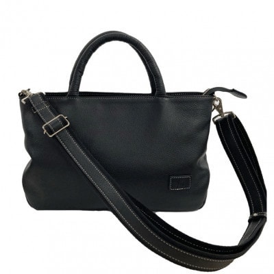 日本製　牛革　トマソン小　ブラック