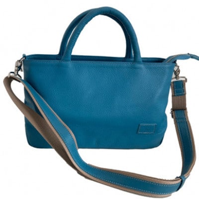 日本製　牛革　トマソン小　ターコイズブルー