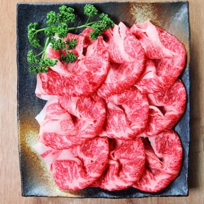 せんば牛　ロース系　しゃぶしゃぶ、すき焼き用スライス　(300g×4パック)