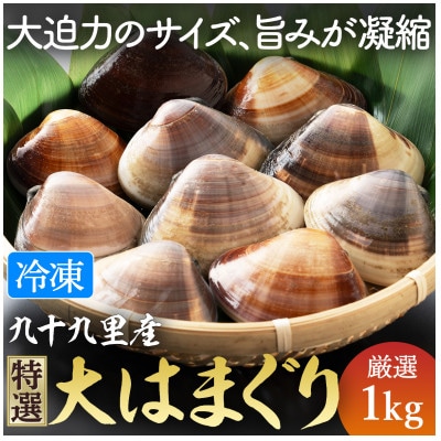 瞬間冷凍 大サイズ九十九里産地はまぐり 1kg