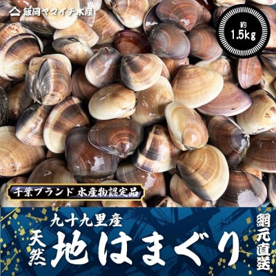 九十九里産　活はまぐり　約1.5kg