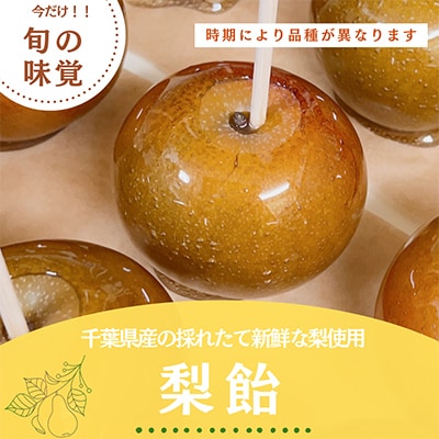 【今だけ!旬の味覚】千葉県産の採れたて新鮮な梨を使用した梨飴　5個