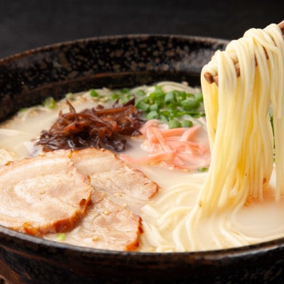 【毎月定期便】【豚骨ラーメン】博多長浜ラーメン　6食入り×1箱(嘉麻市)全6回