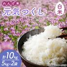 【令和7年産】れんげ米 元気つくし(白米) 計10kg(5kg×2袋)～はたなかFarm～