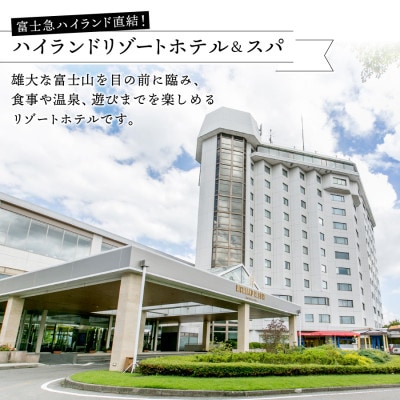 エグゼクティブ・ファミリースイートルーム宿泊+富士急ハイランドフリーパス(4名様1室:朝食付宿泊券)