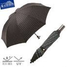 晴雨兼用折りたたみ傘 ネクタイ傘/ネイビー×グリーン 紳士用 グラスファイバー日本製