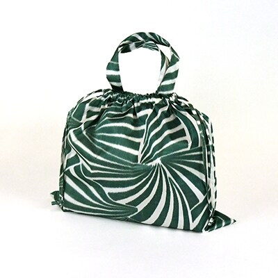 2wayレインバッグ 傘生地で作ったエコバッグ カラビナ付 てまり 緑 お礼品詳細 ふるさと納税なら さとふる