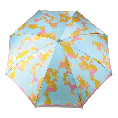 晴雨兼用折りたたみ傘 ハレフネマイカ/スカイブルー レディース 軽量 日本製