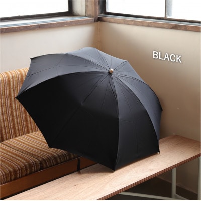《長傘のように使える》2way折りたたみ傘　FOLDLESS UMBRELLA/ブラック