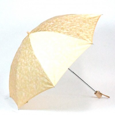 花ジャガード(晴雨兼用折りたたみ傘) アイボリー
