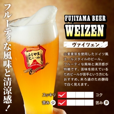 地ビール(クラフトビール)ヴァイツェン1L缶 富士山麓生まれの誇り「ふじやまビール」生ビール