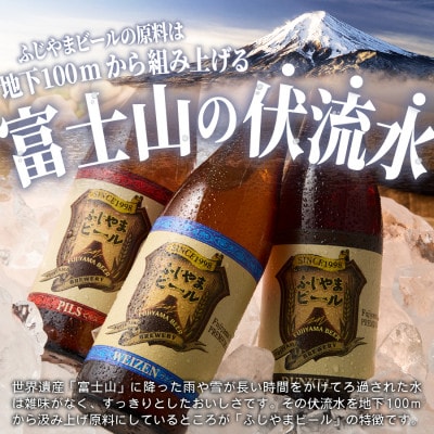 地ビール(クラフトビール)500ml瓶 計6本 3種×各2本 富士山麓生まれの誇り「ふじやまビール」