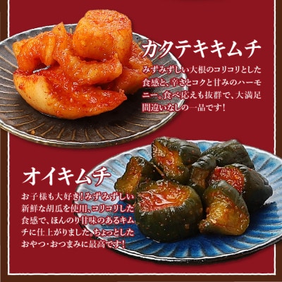 キムチバラエティセット(お試しセット150g×3種類) 人気の定番3種セット キムチ詰め合わせ