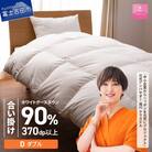 抗菌・抗ウイルス加工羽毛合い掛け布団 ダブル 綿100% 日本製 羽毛布団 国産【甲州羽毛ふとん】