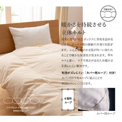 【訳あり】布団回収サービス付・羽毛本掛けふとんロイヤルダウン93%増量1.3kg(シングル)寒色系