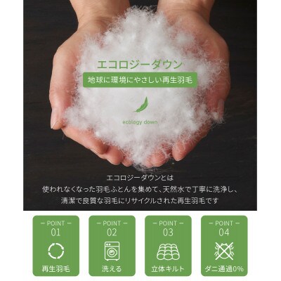 【甲州羽毛ふとん】布団回収サービス付・軽量羽毛掛ふとん再生ダウン1.0kg(シングル)洗える布団国産
