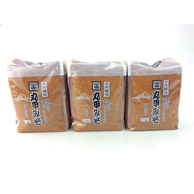 丸甲醸造　天然醸造味噌　3Kg詰