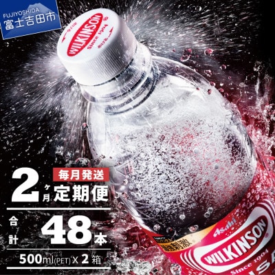 【毎月定期便】【2ヶ月お届け!】強炭酸水 ウィルキンソン タンサン 1箱 (24本) 全2回