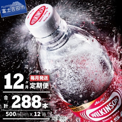 【毎月定期便】【12ヶ月お届け!】強炭酸水 ウィルキンソン タンサン 1箱 (24本)全12回