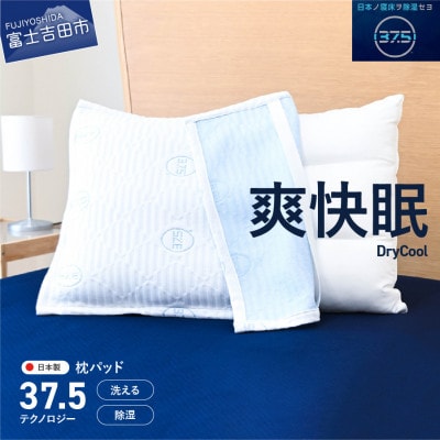 【爽快眠】枕パッド 43×63cm 洗える 日本製 除湿  ドライクール 国産