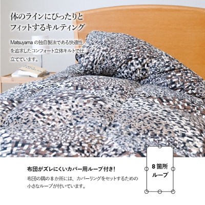 羽毛布団セミダブル 掛け布団 日本製 本掛け ポーランド産グース 雲雀色  抗菌 防臭 防ダニ 国産